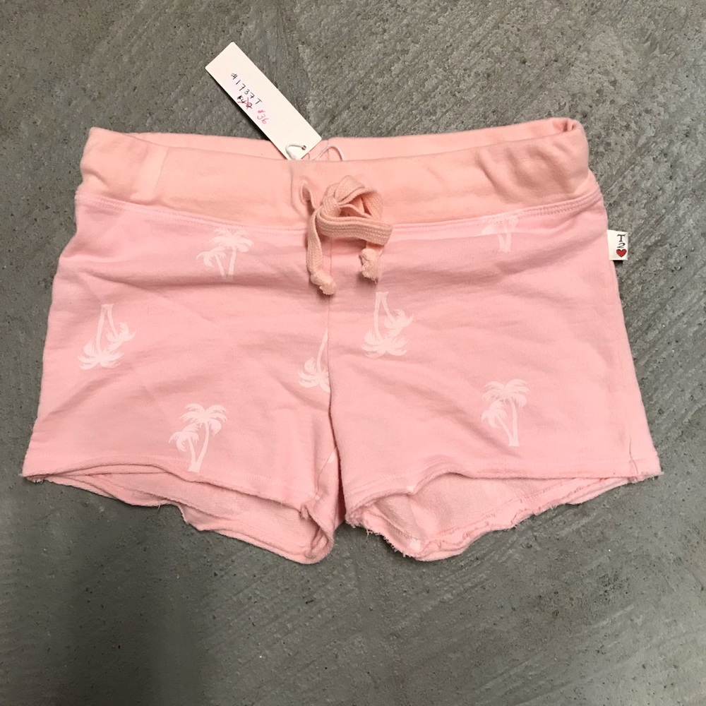 T2Love Palm Tree Drawstring Shorts